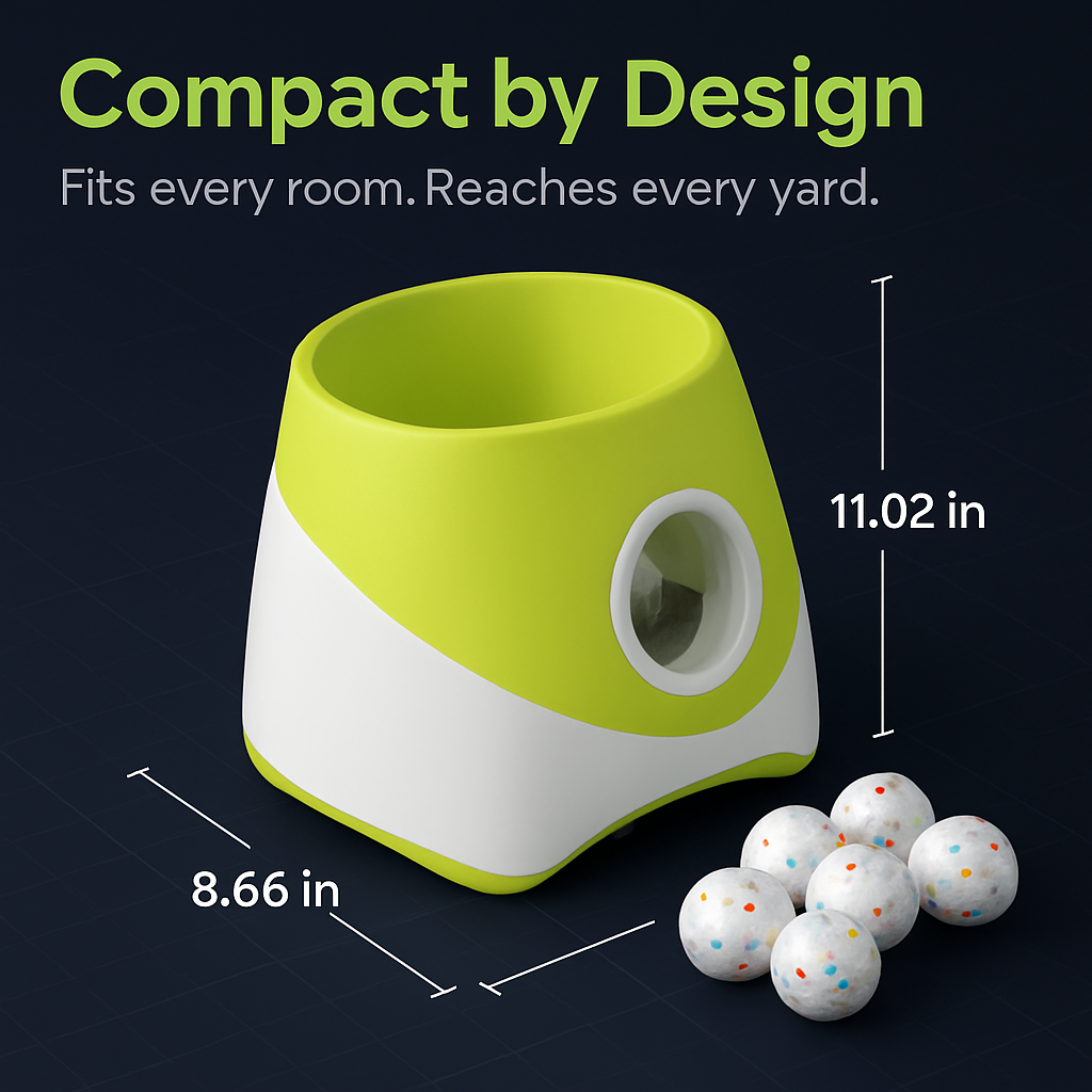 Automatic Dog Ball Launcher Rechargeable Interactive Pet Ball Thrower for Small Medium Dogs Interactive Dog Fetch Toy with 3 Adjustable Distance Setti - Majestic Pet Kingdom