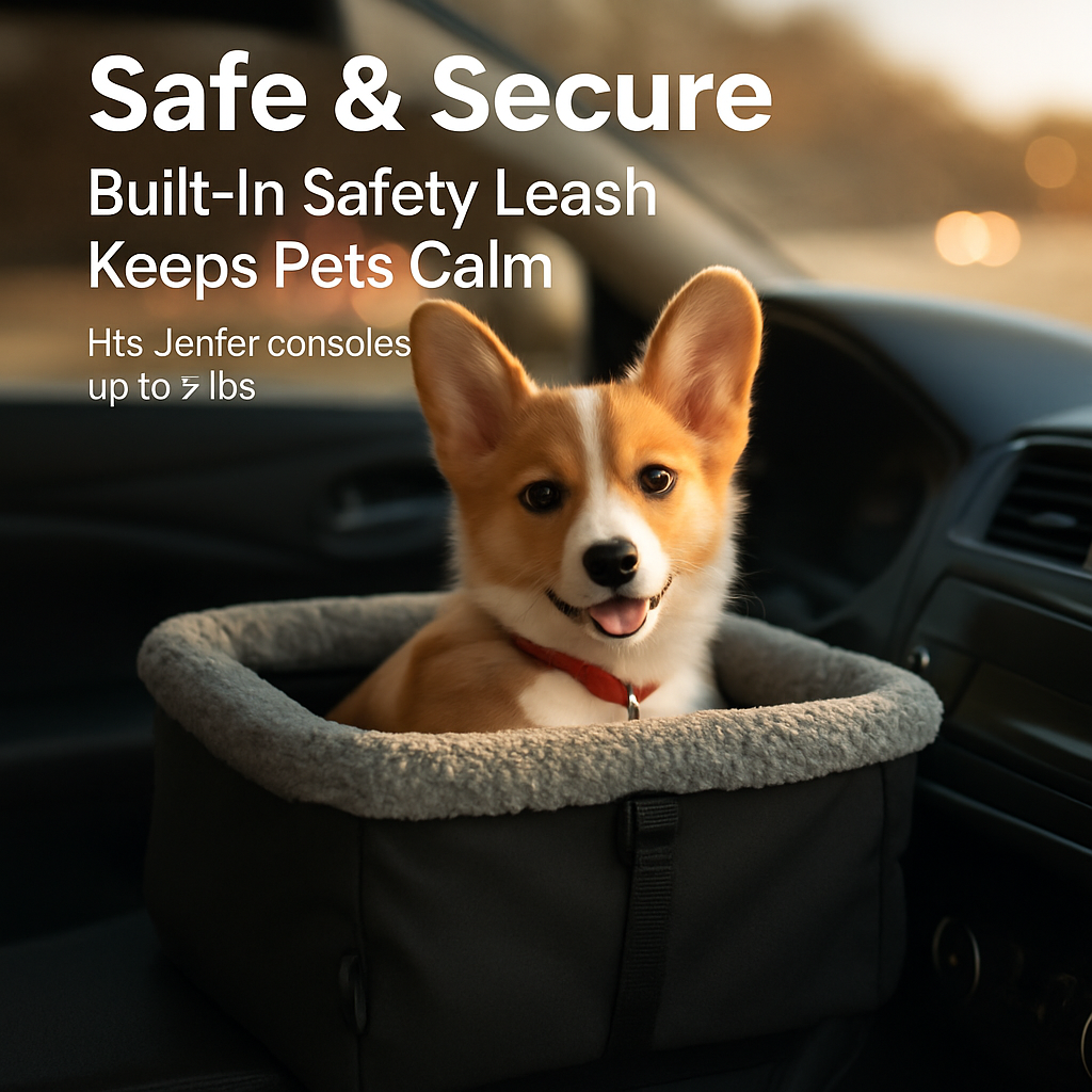 Small Dog Car Seat with Harness for Safe Travel - Majestic Pet Kingdom