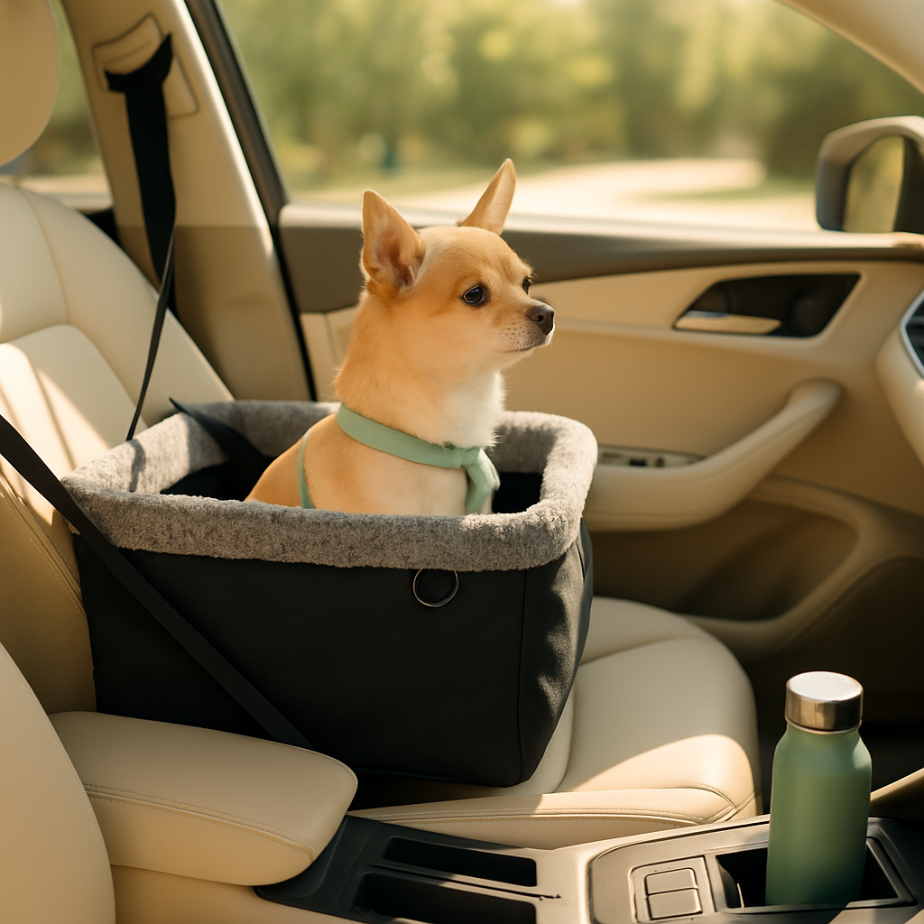Small Dog Car Seat with Harness for Safe Travel - Majestic Pet Kingdom