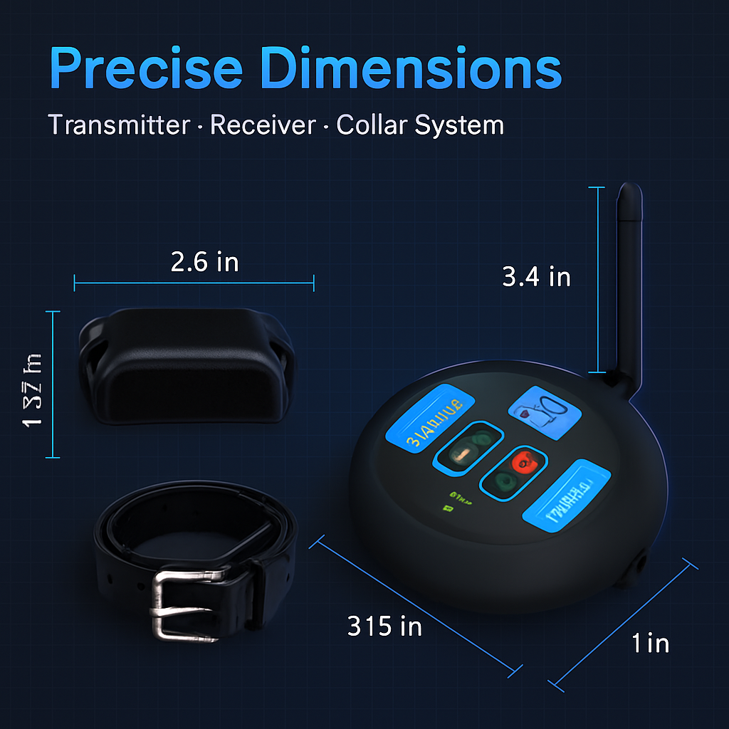 Wireless Electric Dog Fence System and Training Collar