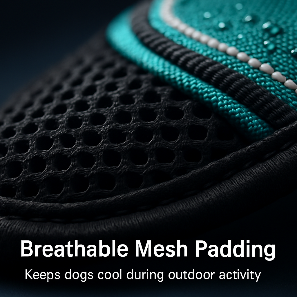Light Up Dog Harness with Rechargeable LED Lights and Handle