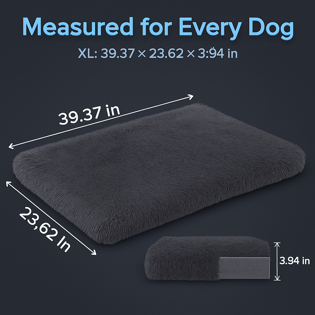 Dog Bed Soft Plush Cushion for Cozy Warm Pets