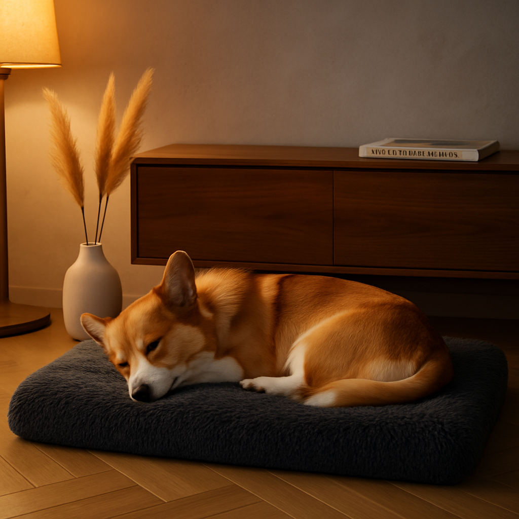 Dog Bed Soft Plush Cushion for Cozy Warm Pets
