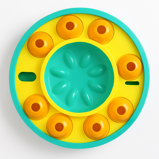 Dog Puzzle Toy Interactive Slow Feeder IQ Treat Dispenser - Main Feature View | Majestic Pet Kingdom