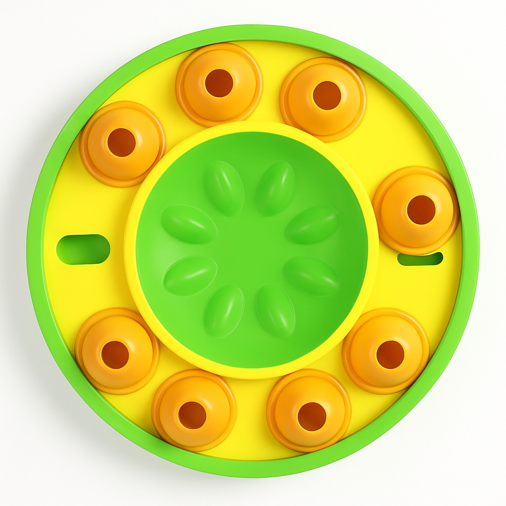 Dog Puzzle Food Feeder Slow Feeding Bowl Interactive Toy Dog Treat Dispensing Toy for IQ Training Mental Enrichment For Small Medium Large Dog Cat