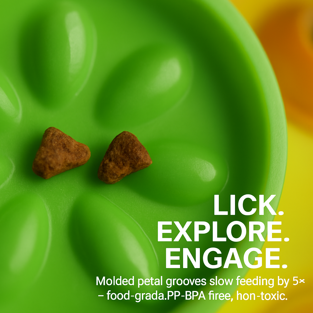 Dog Puzzle Food Feeder Slow Feeding Bowl Interactive Toy Dog Treat Dispensing Toy for IQ Training Mental Enrichment For Small Medium Large Dog Cat