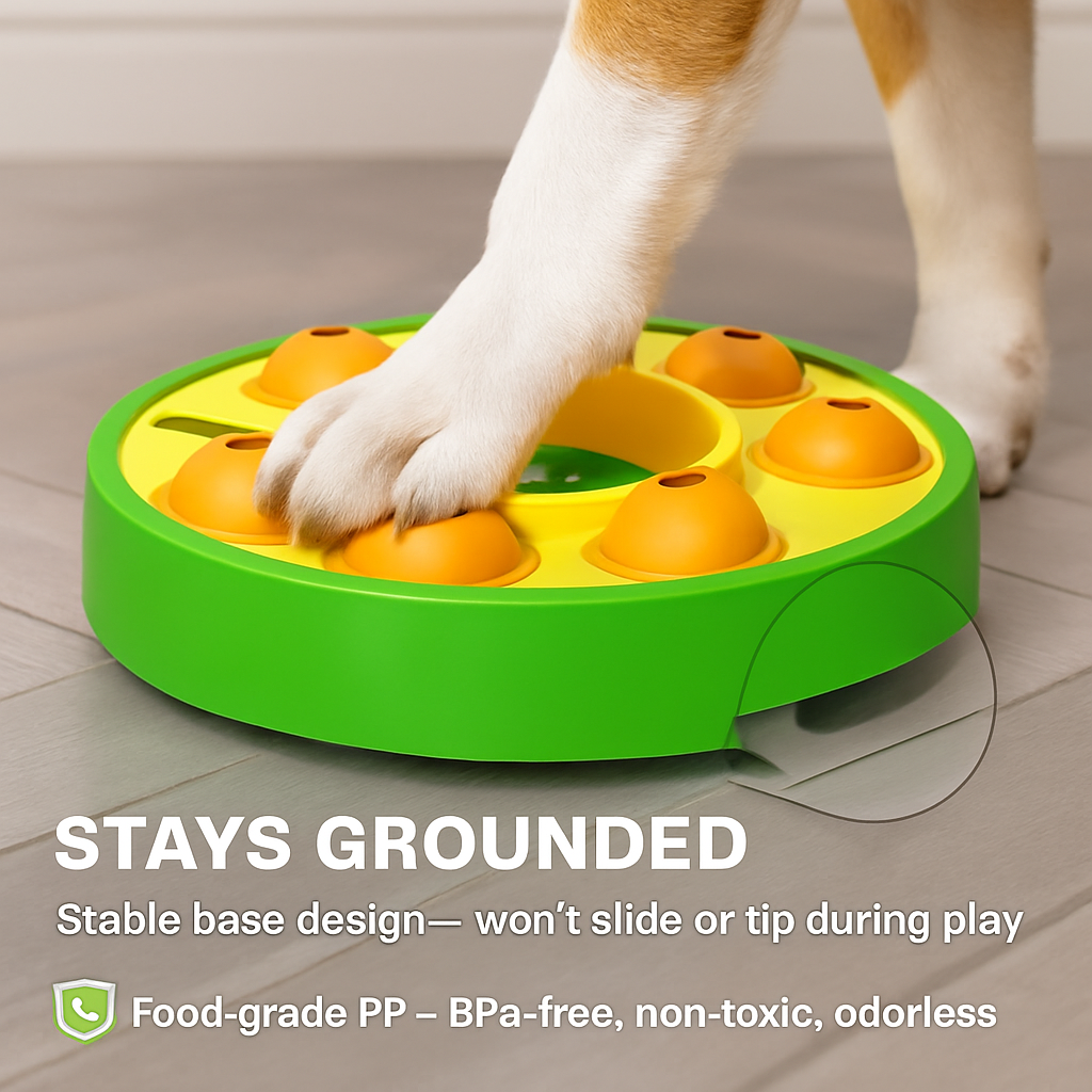 Dog Puzzle Food Feeder Slow Feeding Bowl Interactive Toy Dog Treat Dispensing Toy for IQ Training Mental Enrichment For Small Medium Large Dog Cat