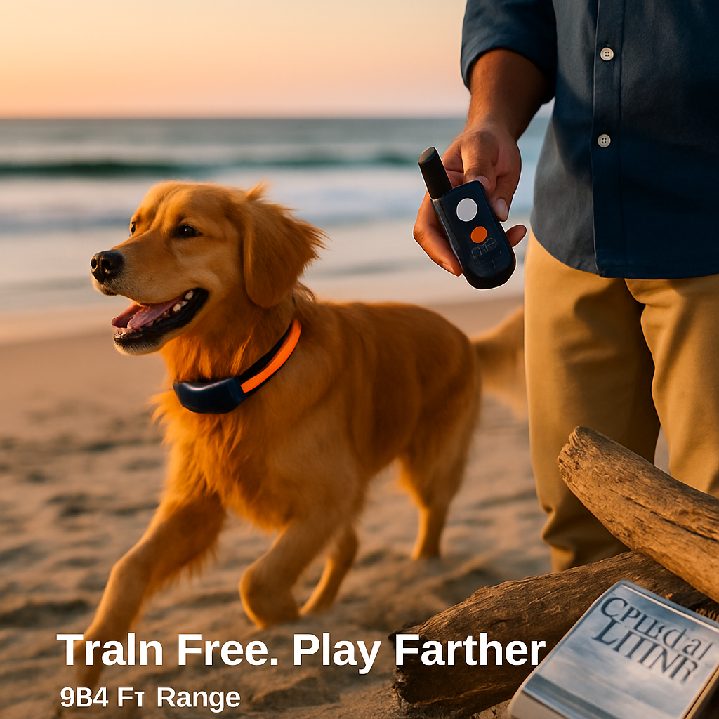 Dog Training Collar IP65 Waterproof with 3 Channels - Majestic Pet Kingdom