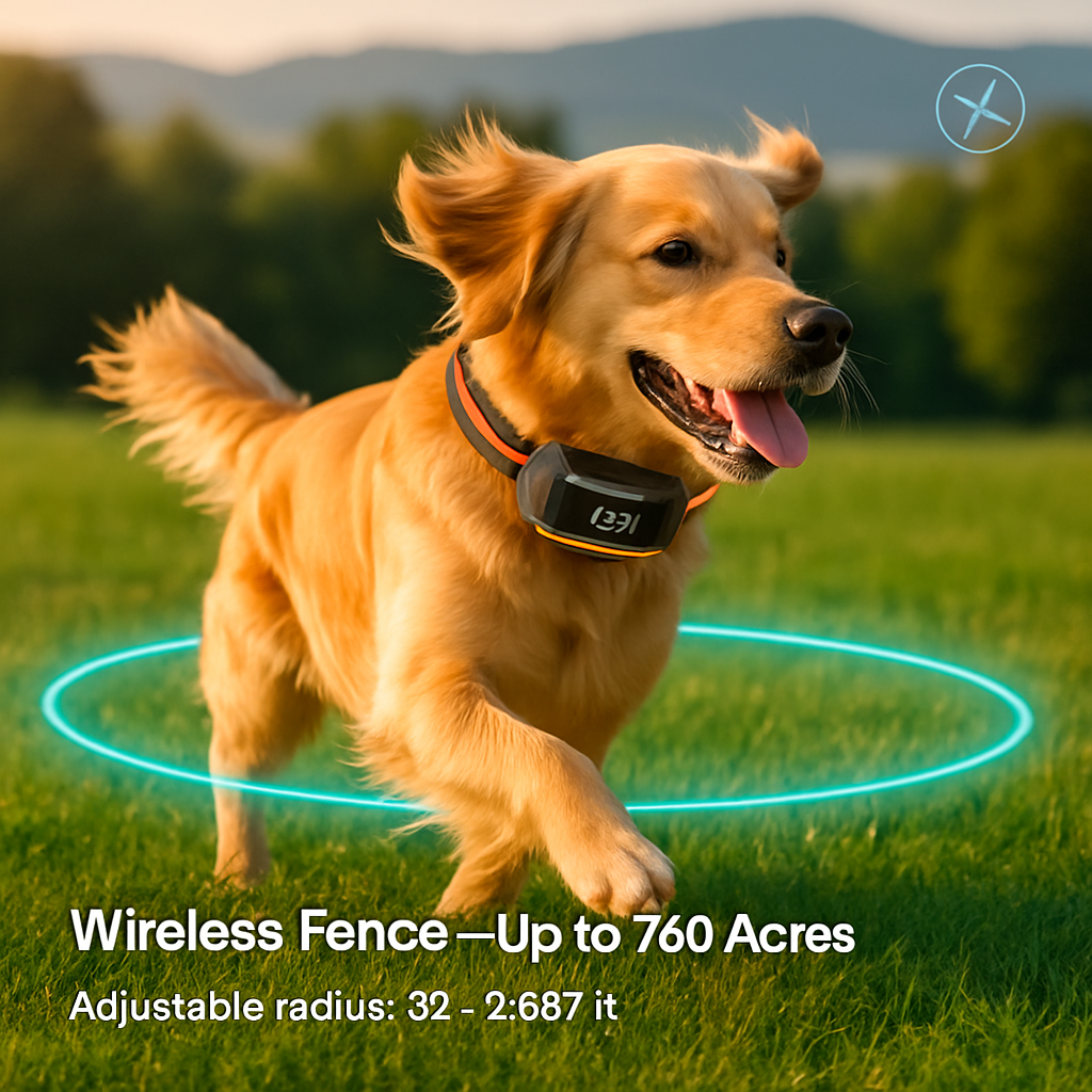 Dog GPS Fence Tracker Wireless Boundary Collar