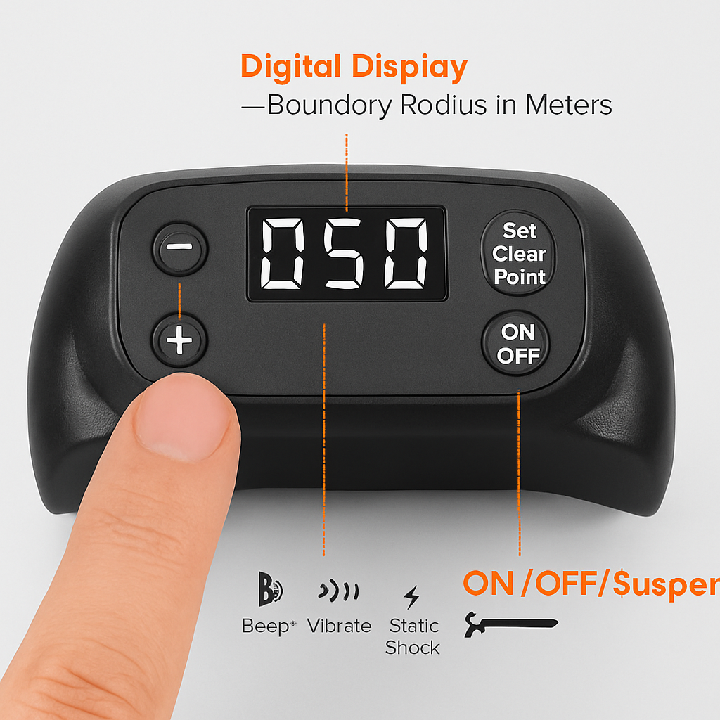 Dog GPS Fence Tracker Wireless Boundary Collar