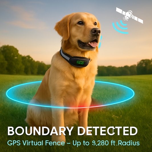 GPS Wireless Dog Fence Collar for All Dog Sizes | Purrfect Pet Kingdom