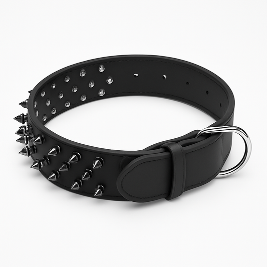 Spiked Dog Leather Collar: Everyday Wear | Purrfect Pet Kingdom