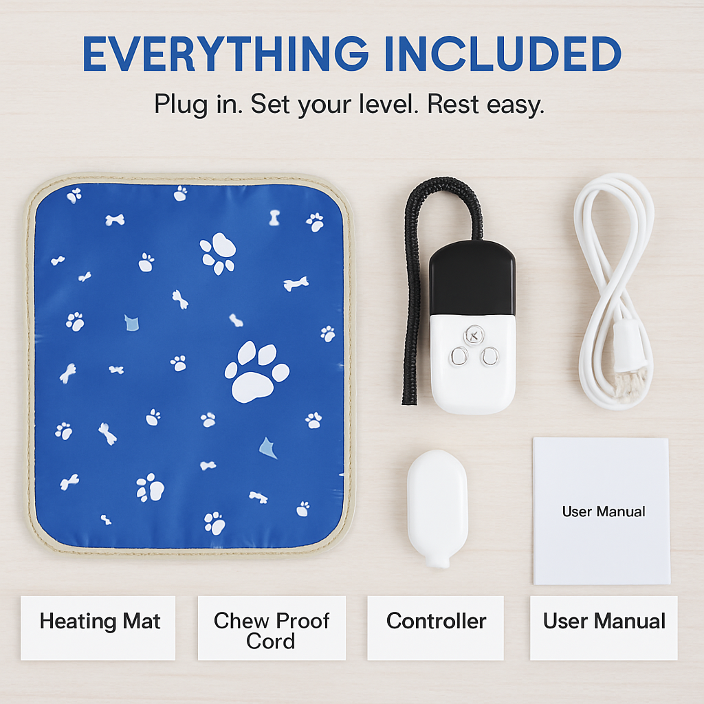Pet Heating Pad for Dogs and Cats - Chew-Resist