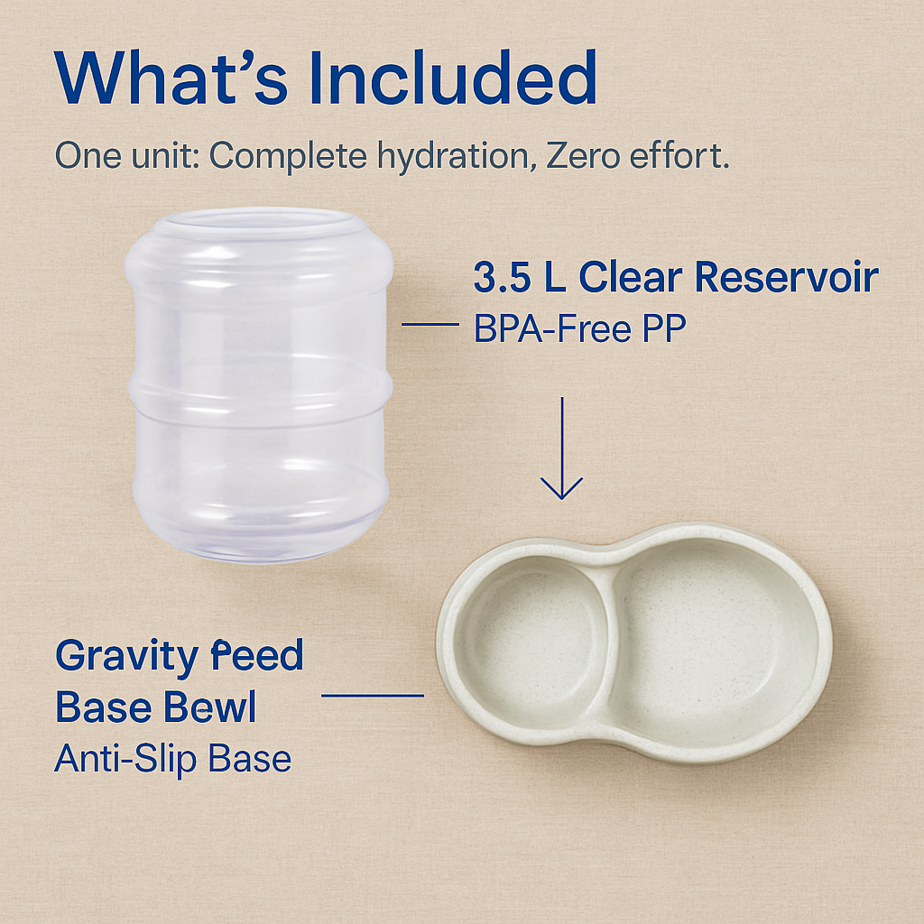 Pet Water Dispenser for Gravity Refill System