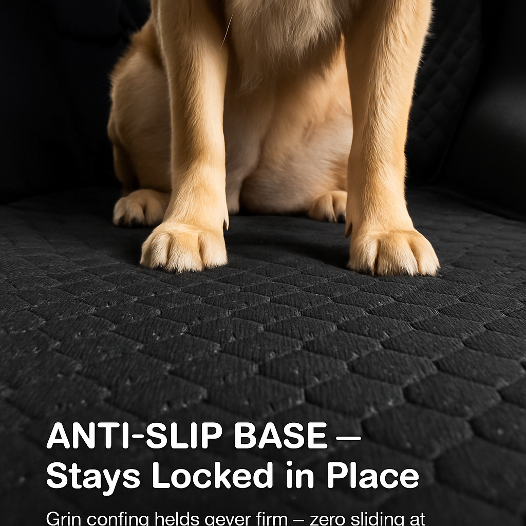 Dog Car Back Seat Cover with Zipper Mesh Window