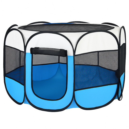 Pet Playpen Foldable Pop-Up Portable Exercise Tent Kennel - Main Feature View | Majestic Pet Kingdom