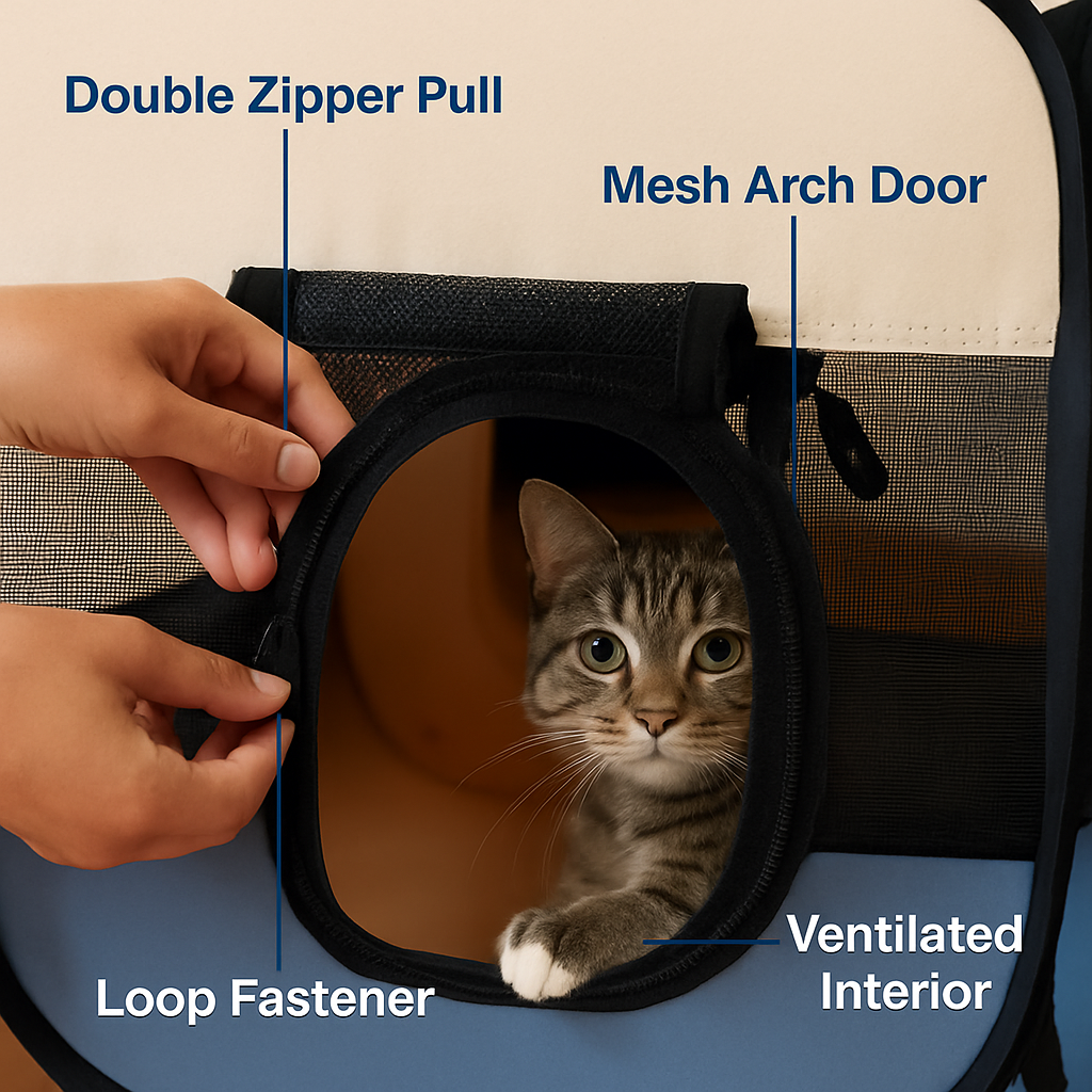 Foldable Portable Pet Tent Exercise Pen for Indoor Outdoor