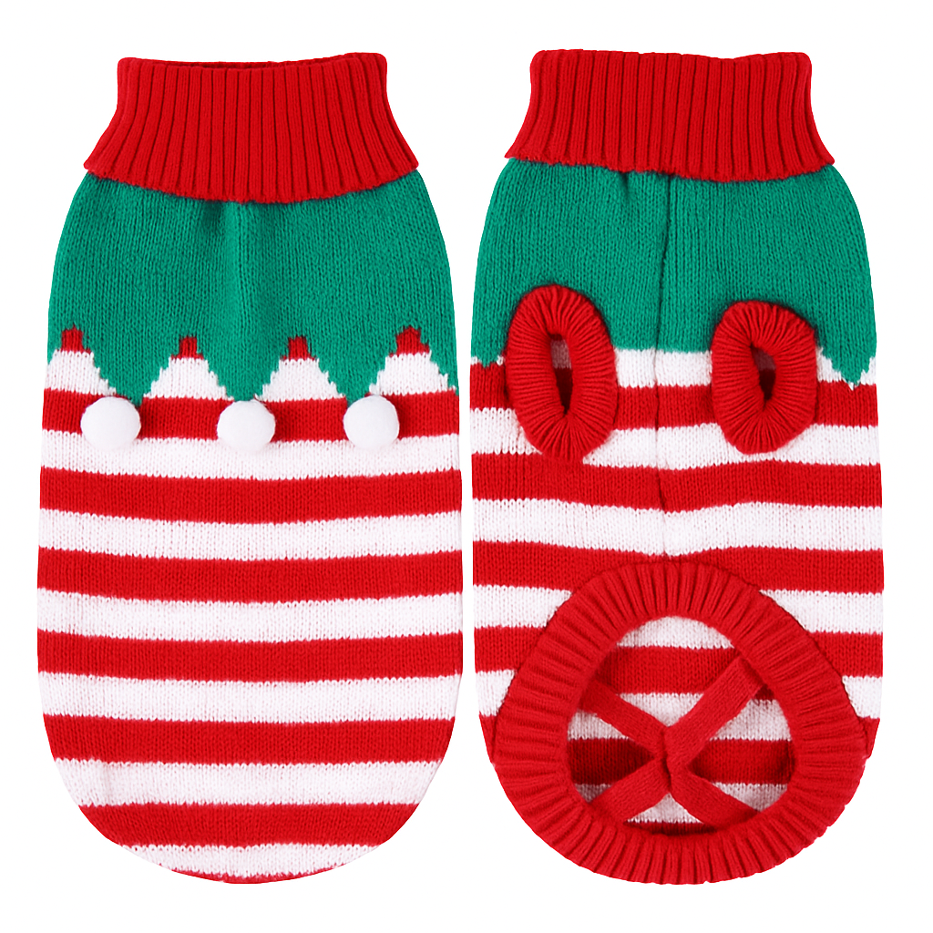 Pet Christmas Sweater Snowman pattern - Size L