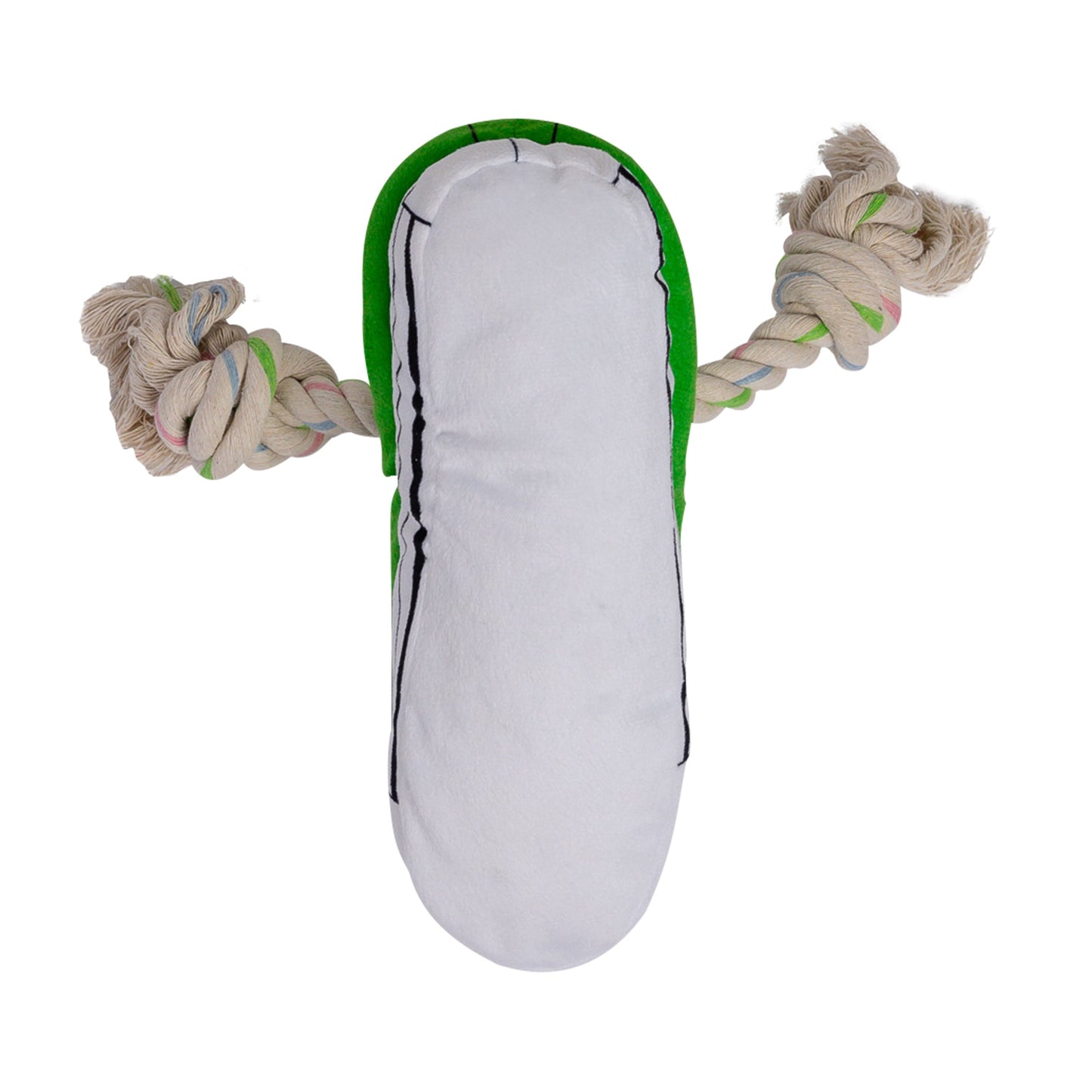 Dog Plush Toy Squeaky Sneaker Treat Dispenser Pocket Chew
