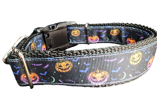 Dog Collar Halloween Fright Night Haunted House Spooky Nylon Strap