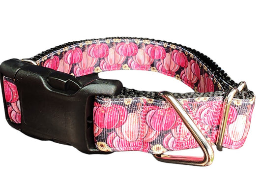 Dog Collar Halloween Pink Pumpkins Cute Jack O Lantern Nylon