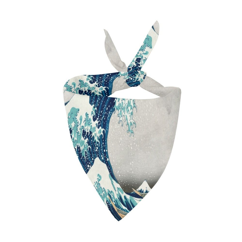 Hokusai Great Wave Off Kanagawa Double-Sided Pet Bandana