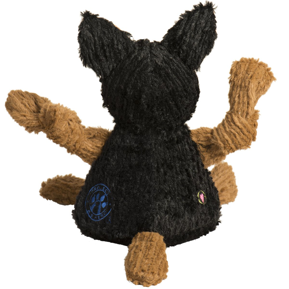 Dog Plush Toy HuggleCause K-9 Chief Hero Mascot Knottie Squeak - Detail Angle 7 | Majestic Pet Kingdom