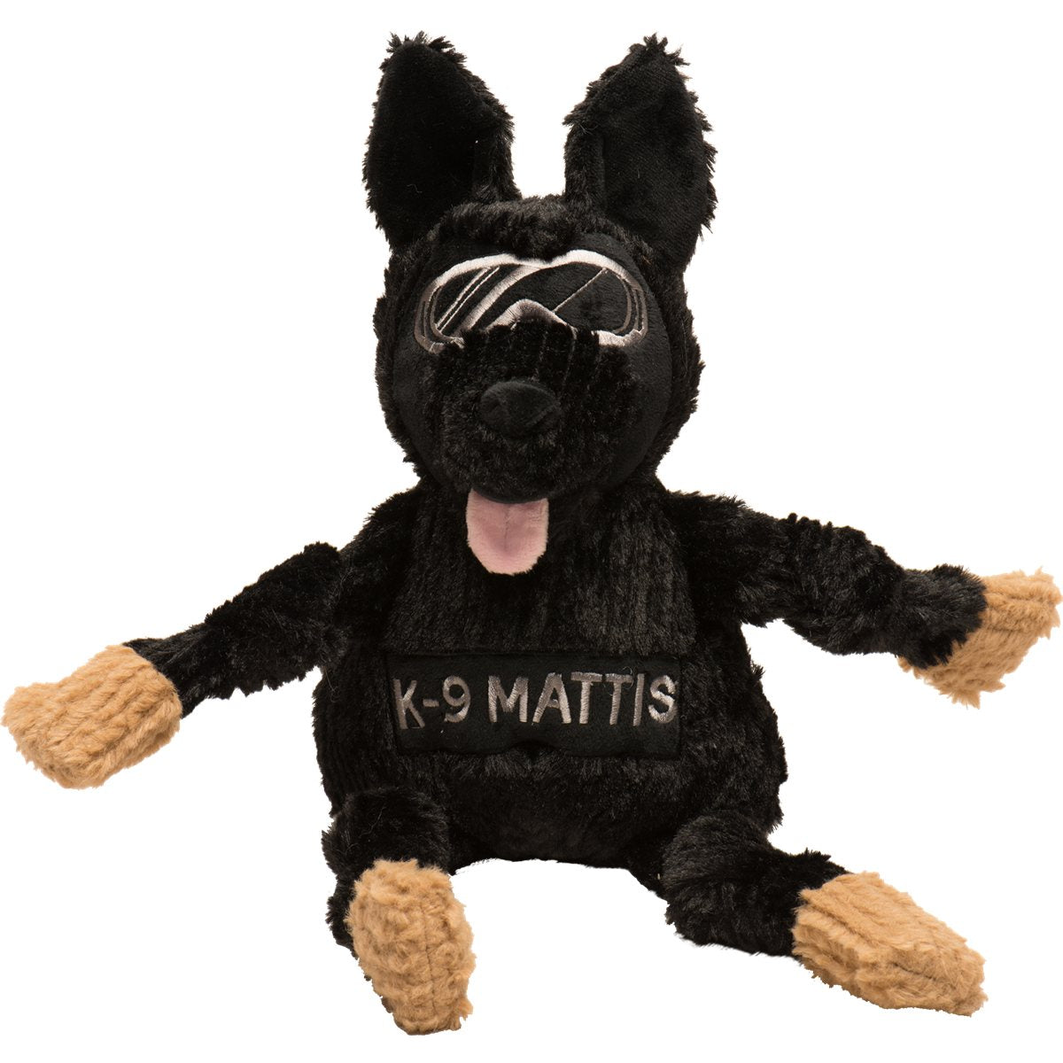 Dog Plush Toy HuggleCause K-9 Mattis Hero Mascot Knottie Play - Detail Angle 5 | Majestic Pet Kingdom