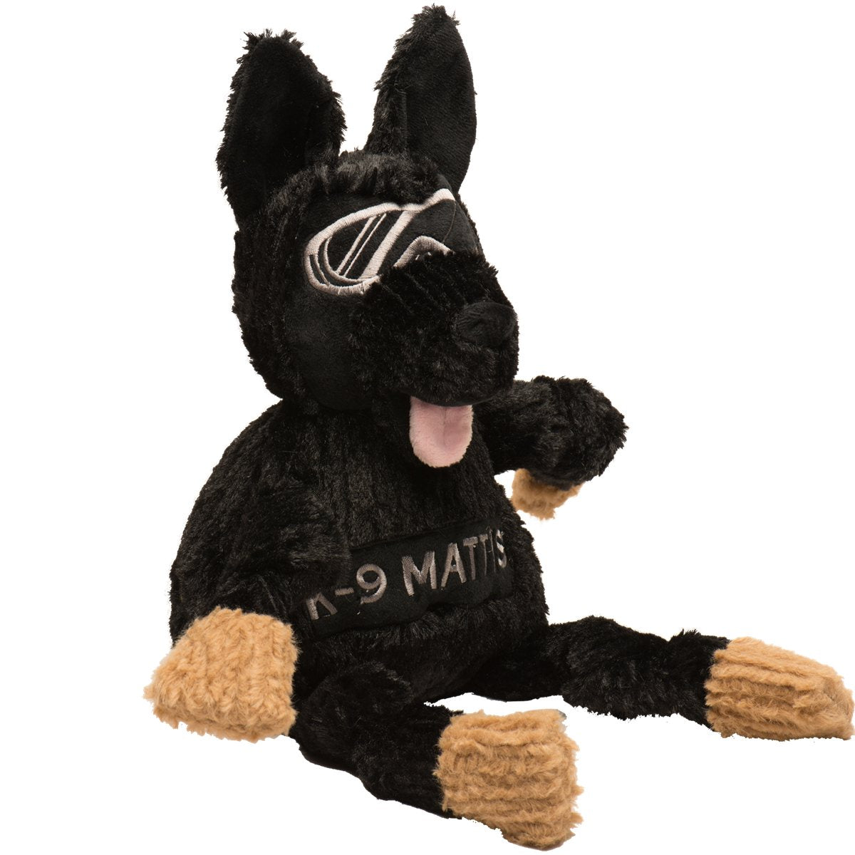 Dog Plush Toy HuggleCause K-9 Mattis Hero Mascot Knottie Play - Detail Angle 6 | Majestic Pet Kingdom