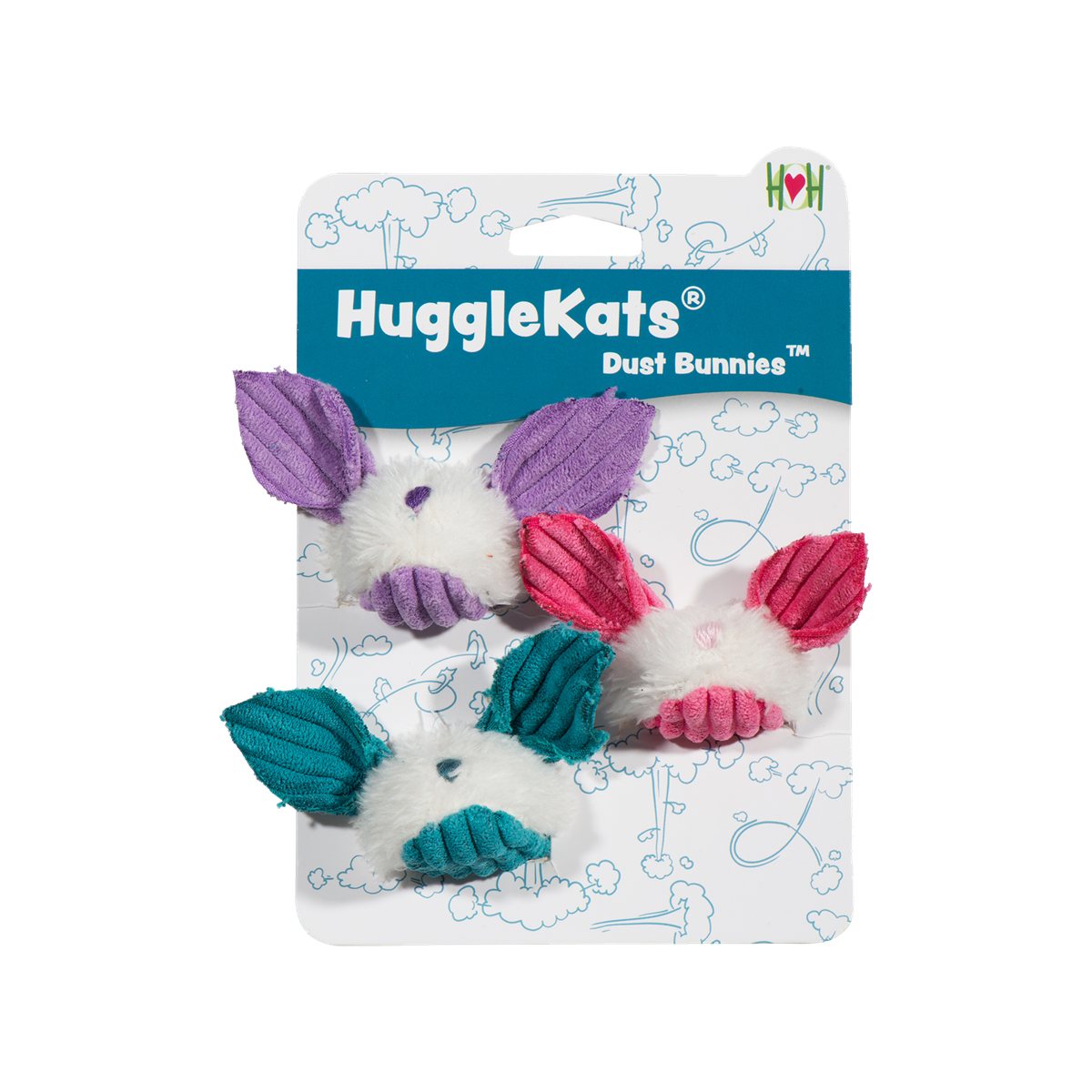 Cat Toys HuggleKats Dust Bunnies Soft Interactive Play