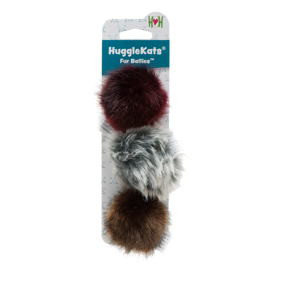 Cat Toys HuggleKats Fur Ballies Soft Fuzzy Pounce Play
