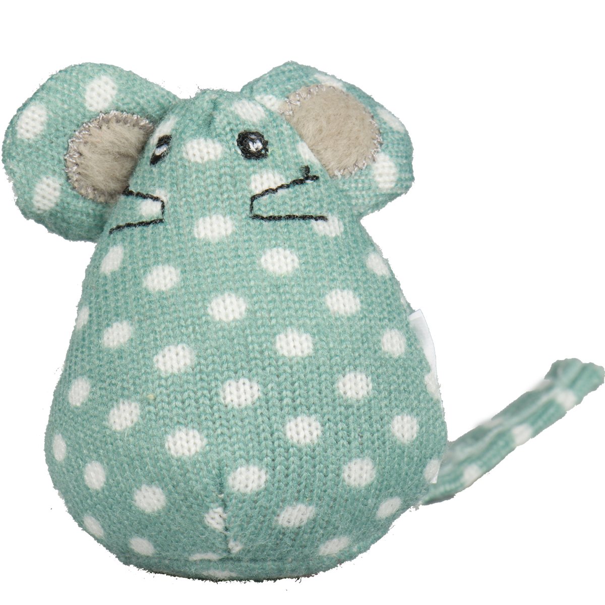Cat Toys HuggleKats Polka Dot Mice Bucket 16-Pack Squeak Play - Detail Angle 3 | Majestic Pet Kingdom