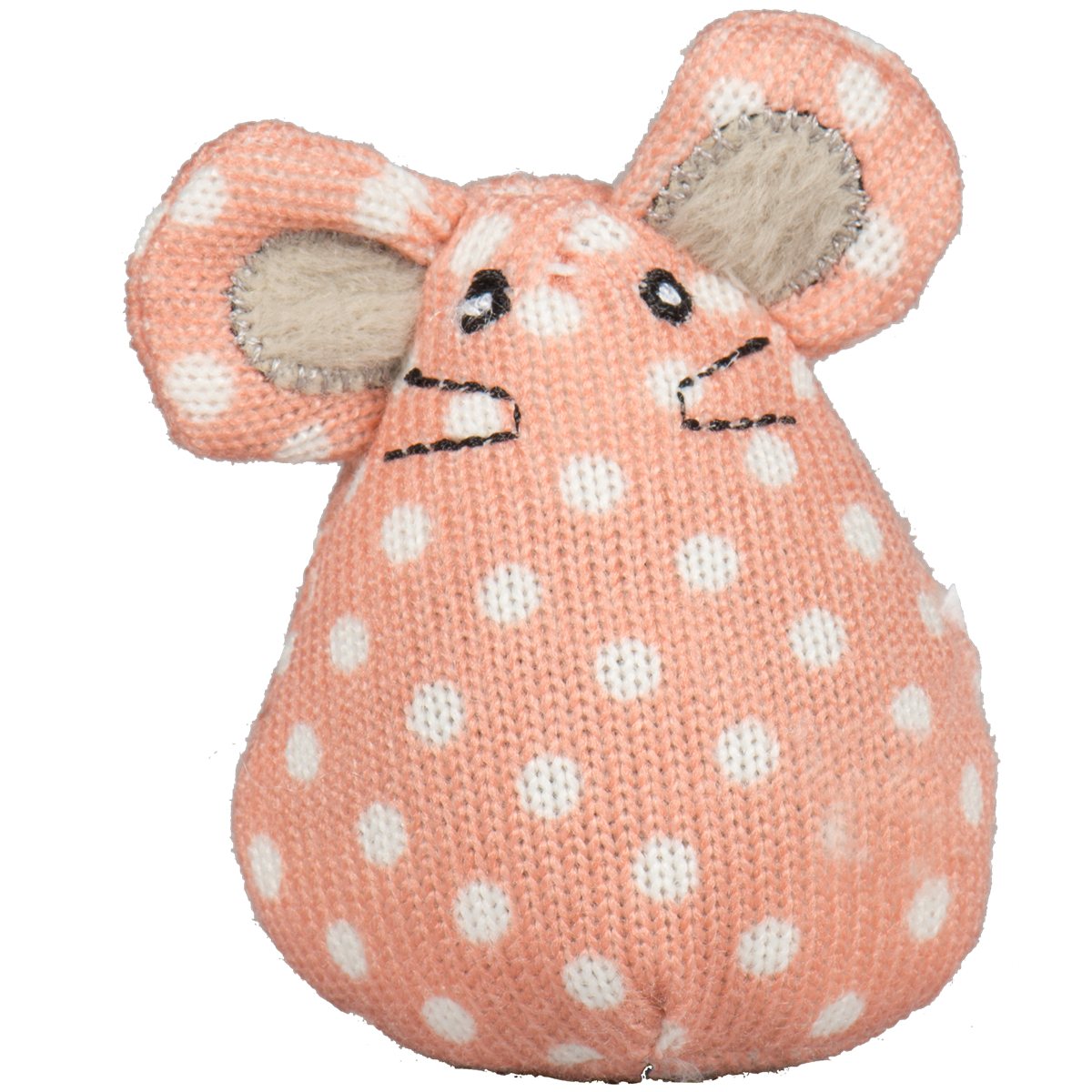 Cat Toys HuggleKats Polka Dot Mice Bucket 16-Pack Squeak Play - Detail Angle 6 | Majestic Pet Kingdom