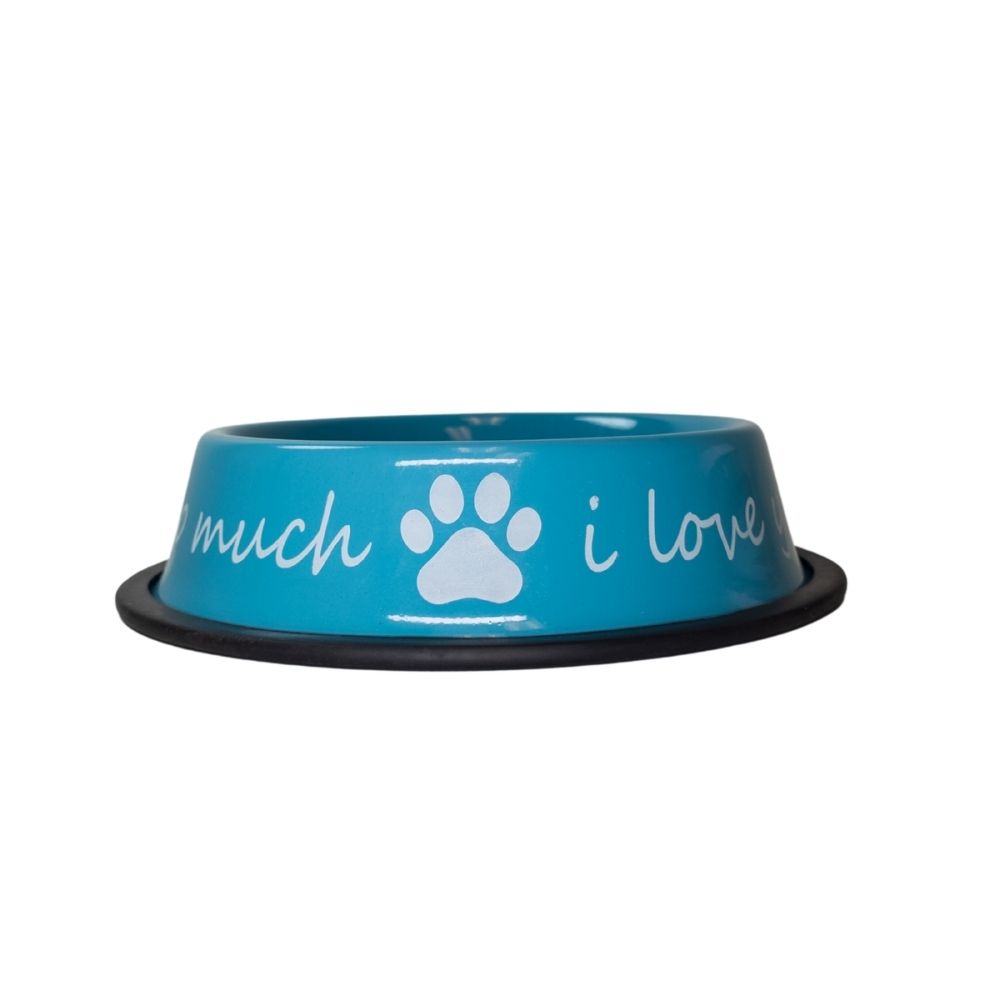 I LOVE YOU SO MUCH Stainless Steel Dog Bowl (24 Ounce) - Majestic Pet Kingdom