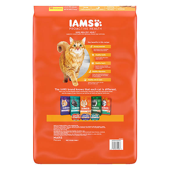 Cat Food Iams Proactive Health Original Chicken Dry Cat Food