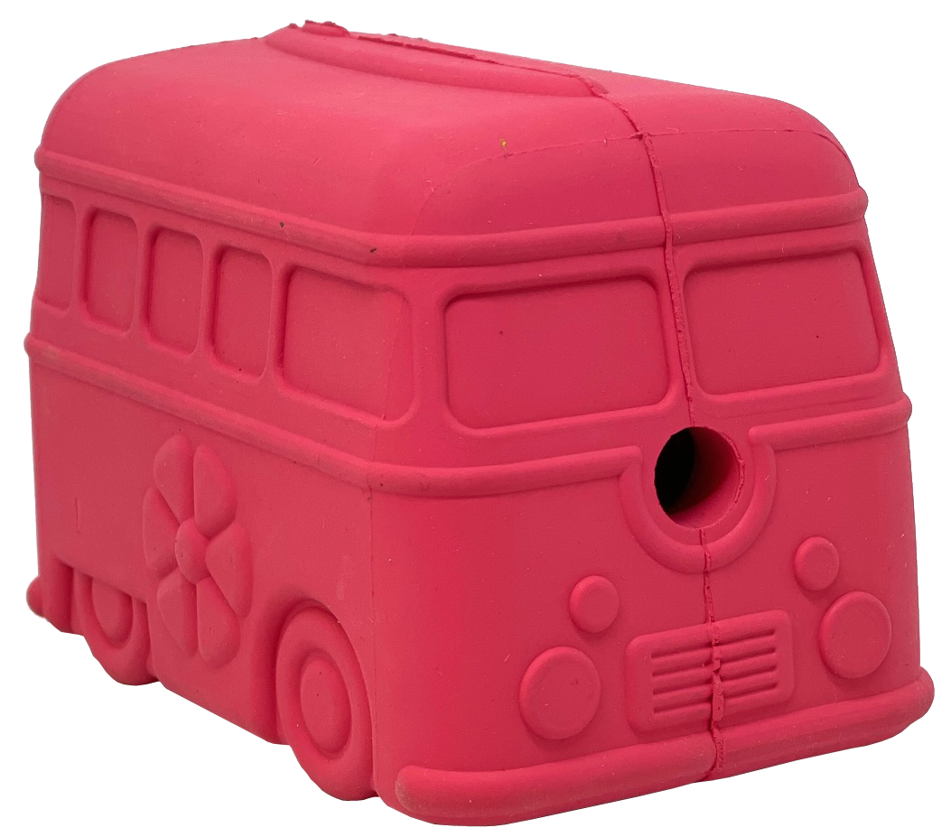Dog Chew Toy Surfs Up Retro Van Durable Rubber Large Breed