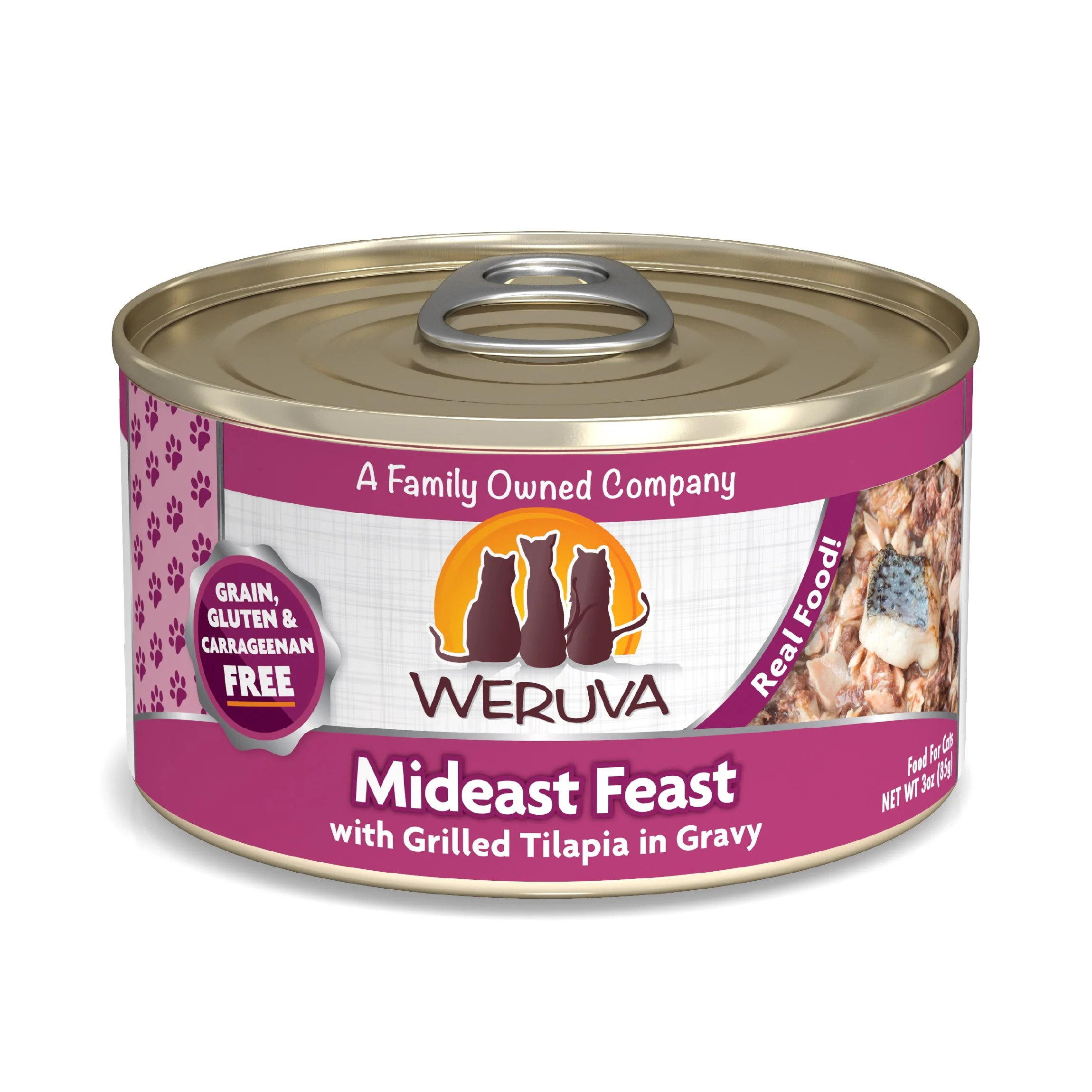 Weruva Mideast Feast Grilled Tilapia in Gravy Cat Food (3oz) - Majestic Pet Kingdom