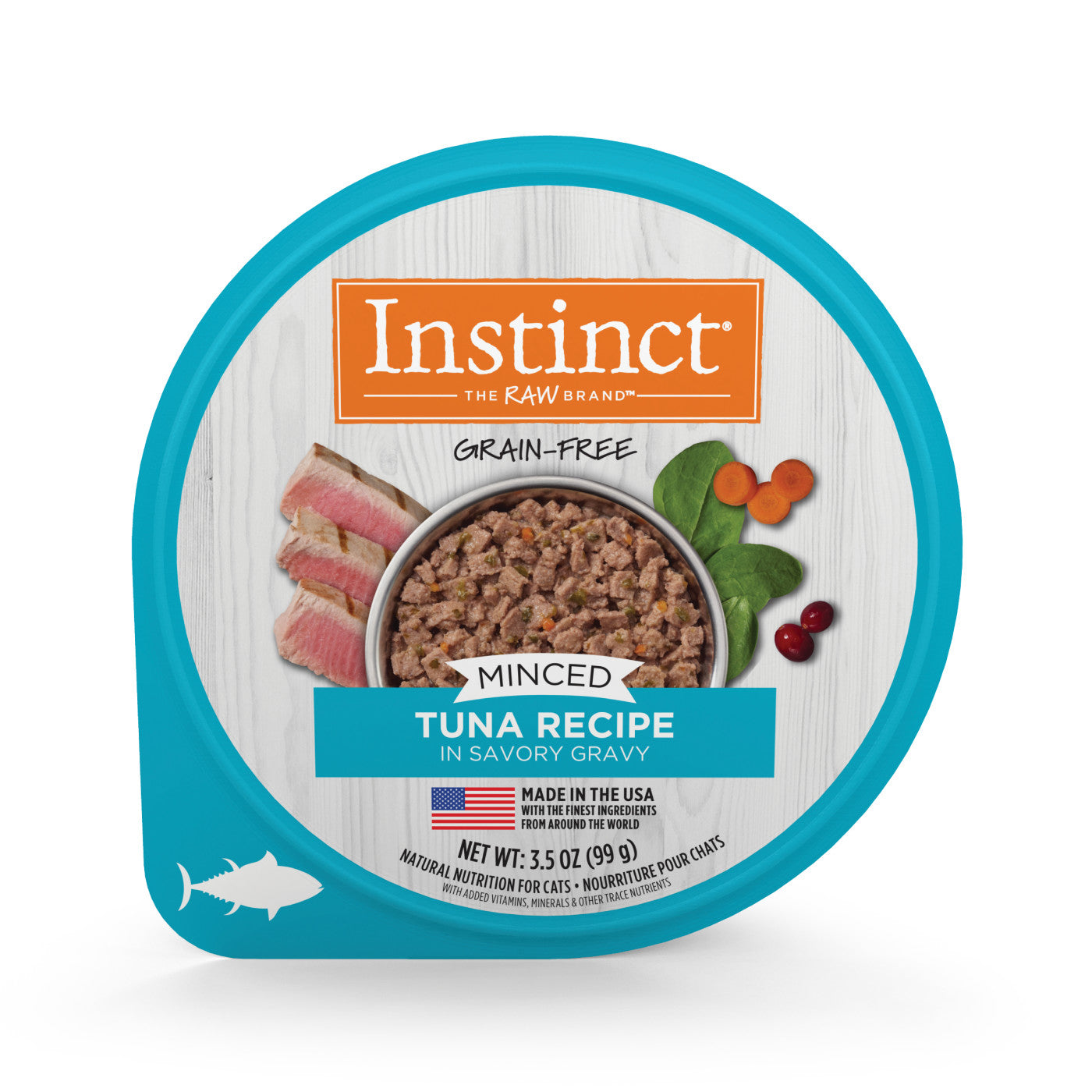 Instinct Minced Tuna Cat Food Cup (3.5oz) - Majestic Pet Kingdom