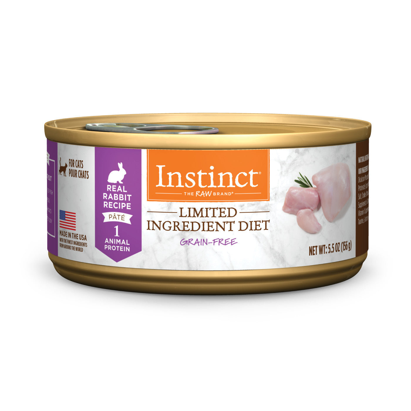 Instinct Limited Ingredient All Life Stages Rabbit Wet Cat Food (5.5oz) - Majestic Pet Kingdom