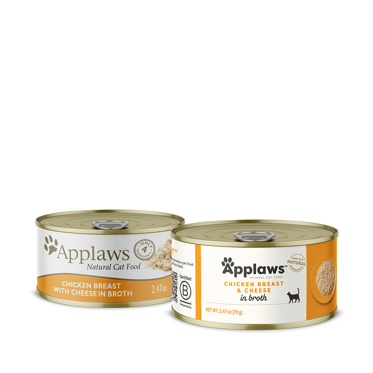 Applaws Adult Chicken Breast and Cheese in Broth Wet Cat Food (2.47oz) - Majestic Pet Kingdom