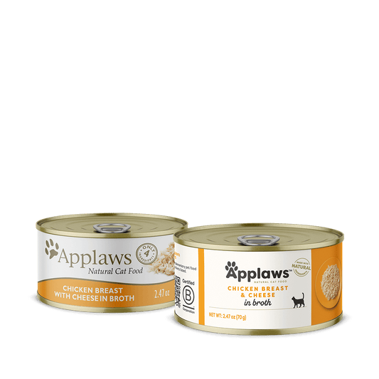 Applaws Adult Chicken Breast and Cheese in Broth Wet Cat Food (2.47oz) - Majestic Pet Kingdom