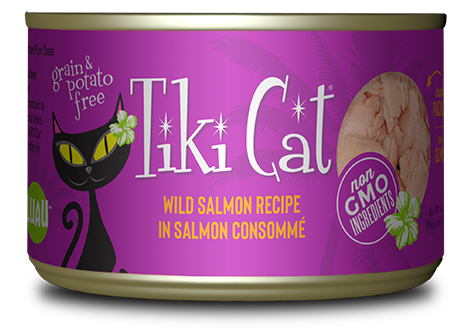 Tikicat Hanalei Luau Salmon (2.8oz) - Majestic Pet Kingdom