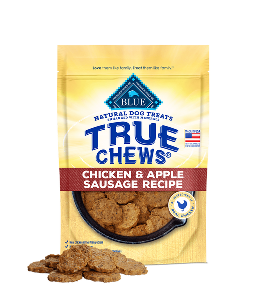 Blue Buffalo True Chews Chicken and Apple Sausage Dog Treats (12oz)