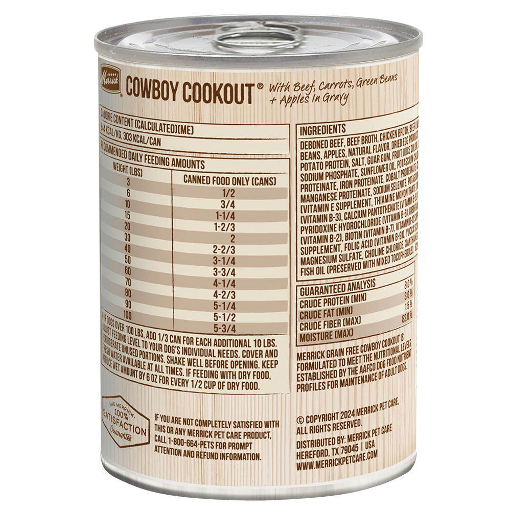 Merrick Grain Free Cowboy Cookout Wet Dog Food (12.7oz) - Majestic Pet Kingdom