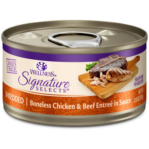 Wellness Core Adult Signature Select Shredded Chicken and Beef Entree Wet Cat Food - Majestic Pet Kingdom