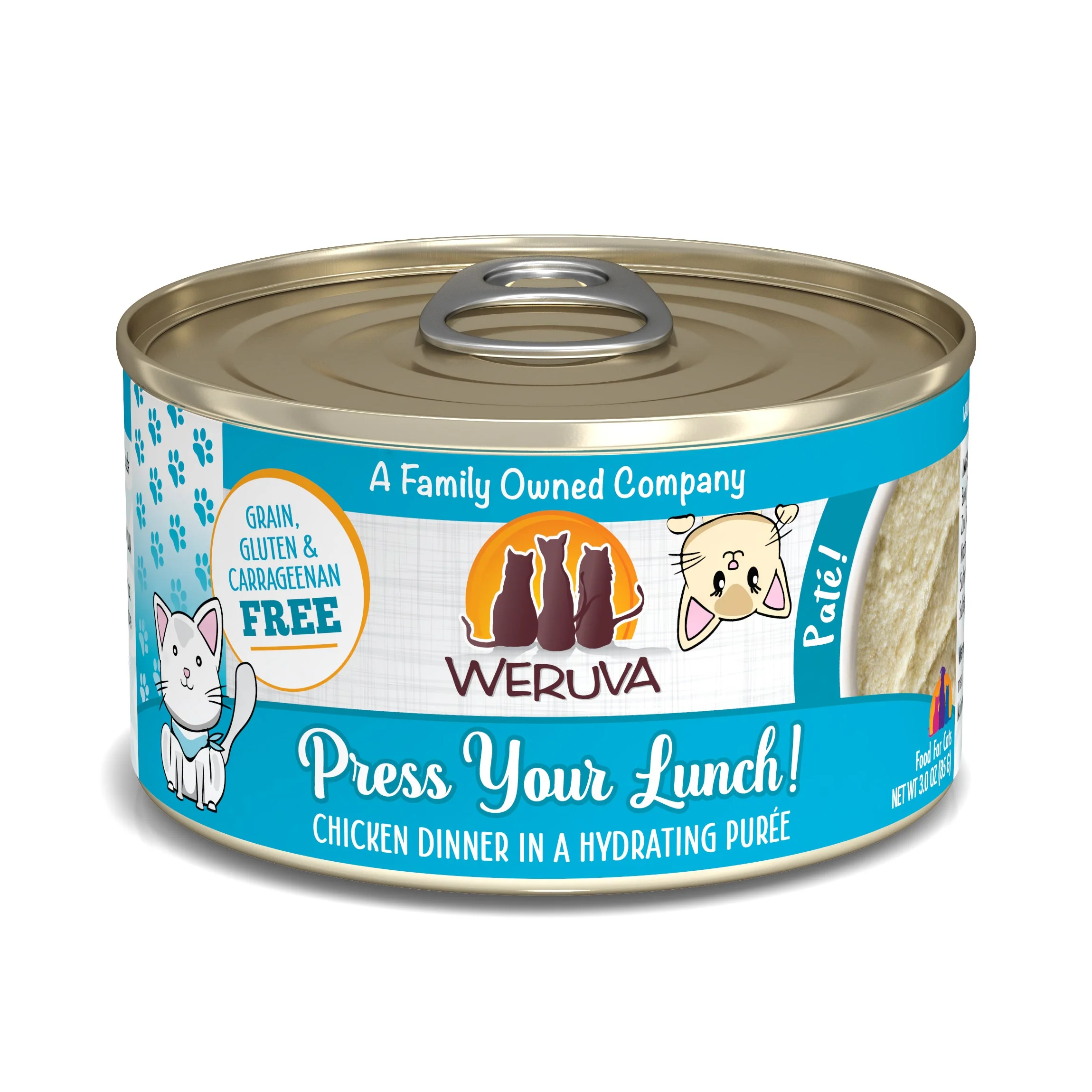 Weruva Adult Press Your Lunch Chicken Pate Cat Food (3oz) - Majestic Pet Kingdom
