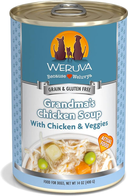 Weruva Grandma's Chicken Soup Wet Dog Food (14oz) - Majestic Pet Kingdom