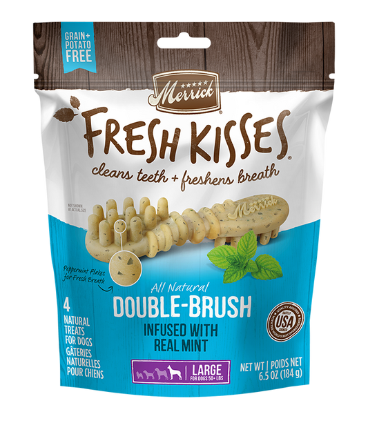 Merrick Fresh Kisses Mint Dental Treats For Large Dogs (11.5oz) (7Ct)