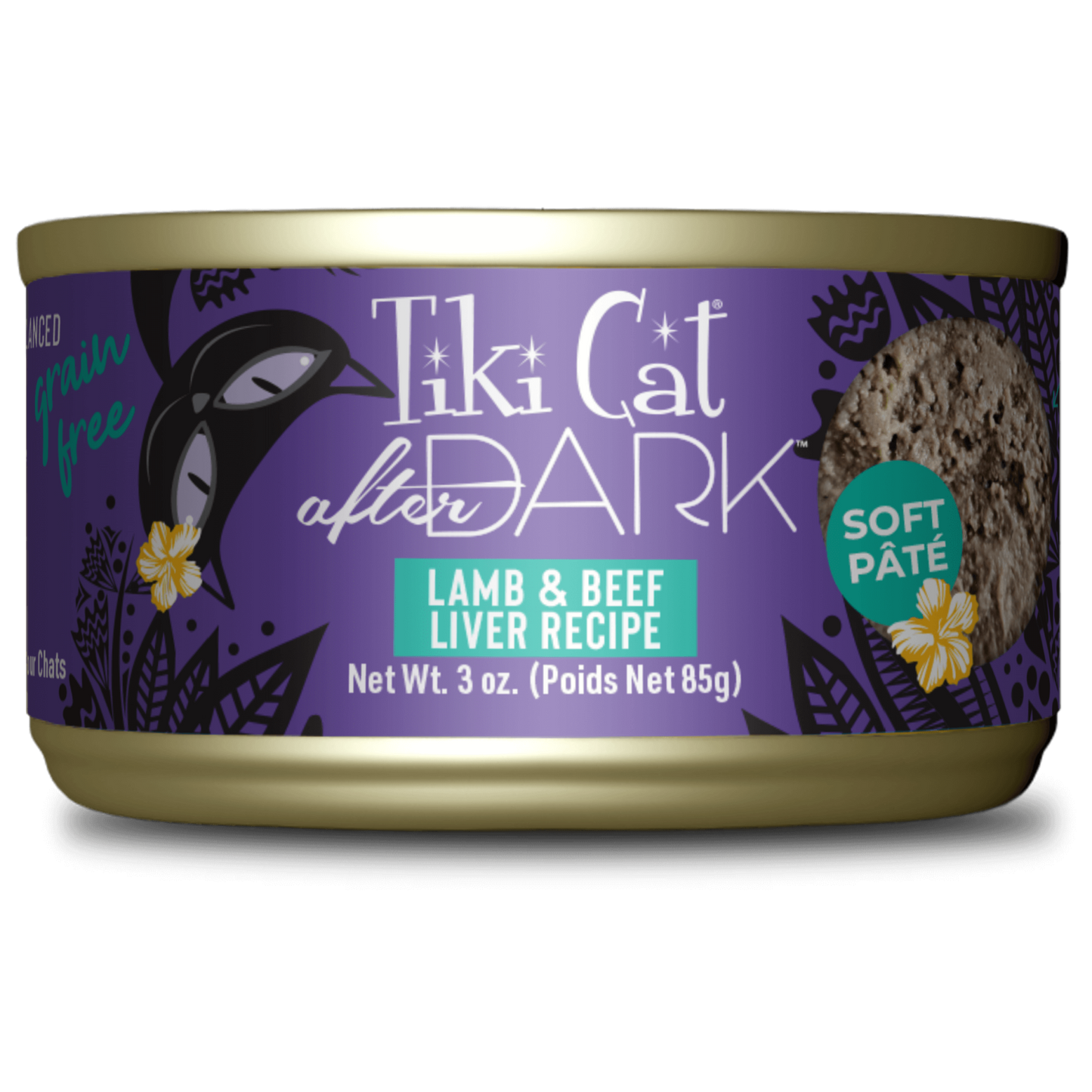 Tikicat Adult After Dark Lamb and Beef Liver Soft Pate (3oz) - Majestic Pet Kingdom