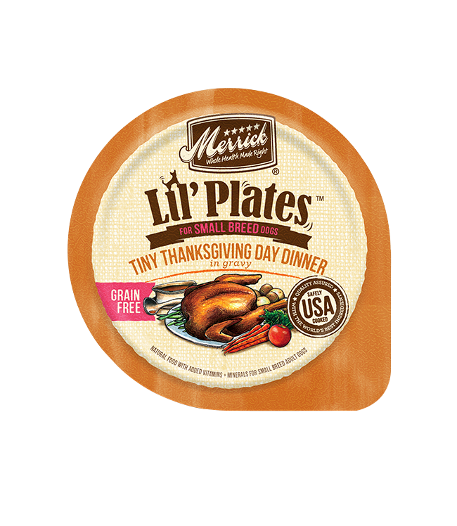Merrick Lil' Plates Grain Free Tiny Thanksgiving Dinner Wet Dog Food (3.5oz) - Majestic Pet Kingdom